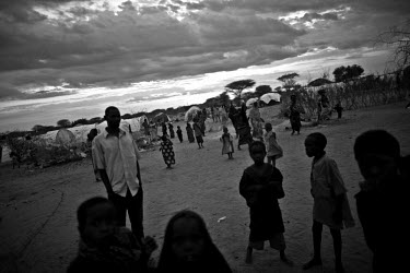 Refugees at the Dadaab camp, the largest refugee complex in the world. It was originally set up at the start of Somalia's civil war in 1991 to accommodate 90,000 refugees, it is now home to over 400,0...
