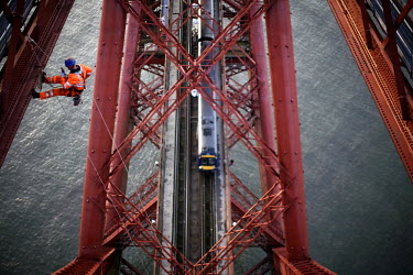 While the majority of workers were able to access the bridge using scaffolding, a team of abseilers was employed throughout to undertake work in hard to reach locations, on the 125 year old Forth Rail...