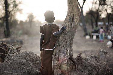 A young girl looks over Doro refugee camp where around 60% of the camp's population are children. More than 500,000 people have fled from Sudan into South Sudan as a result of the ongoing conflict bet...