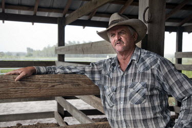 55 year old Jeff Crosby, a cattle ranch foreman, on tthe farm near Kenansville, Florida. Talking about the US Presidential election that will be held on 6 November, 2012, he says: 'I was born and rais...