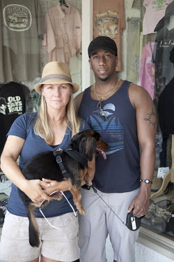 Melissa and Carl Woodroffe out shopping in St Augustine, Florida. Their comments after watching a Tea Party rally: 'I hate them, They're uneducated. It's all just false propaganda, designed to make pe...