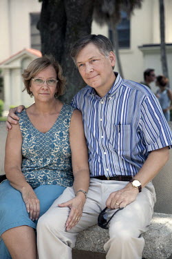 Rev Bob Setzer with his wife Bambi visiting St Augustine in Florida where they watched a Tea Party rally. Afterwards they said: 'With most fellow Americans, you and I can have a conversation and disag...