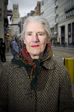 People who lined the streets of London for the funeral cortege of Margaret Thatcher, former British Prime Minister, who died on 8 April 2013 after suffering a stroke. Why did you come here today? Shel...