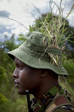 Philiph Lelelit, a Ranger on the Lewa Wildlife conservancy, patrols the Subuiga area, protecting Rhino from the ever present threat of heavily armed poachers. The poachers will often use assault rifle...