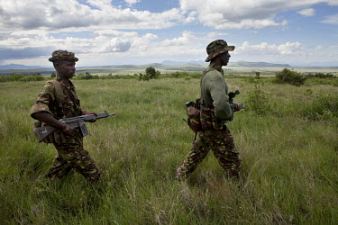Rangers on the Lewa Wildlife conservancy patrol the Subuiga area, protecting Rhino from the ever present threat of heavily armed poachers. The poachers will often use assault rifles or poison tipped s...