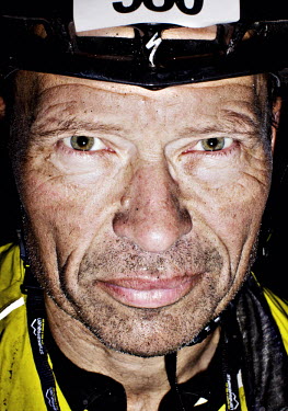 Eirik Normann after he has finished the bike race The Big Trial of Strength, stretching 540km from Trondheim to Oslo.