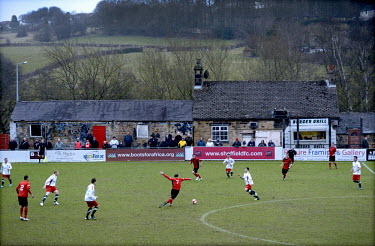 An amateur football match between Sheffield FC and Stamford AFC at the BT Business Local Stadium known as the Coach and Horses Ground in Dronefield, Derbyshire. Founded in 1857, Sheffield FC are offic...