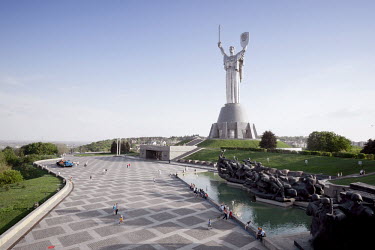 The Mother of the Fatherland, a monument comemorating those honoured with the title 'Hero of the Soviet Union' during WWII.