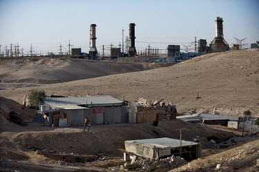 The unrecognised Bedouin village of Wadi el Na'am stands next to an Israel Electric Corporation's power station and the Ramat Hovav hazardous waste disposal facility in Israel's southern Negev desert....