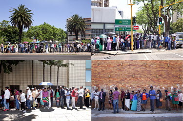 Thousands of South African queue up to file past the body of Nelson Mandela, former South African president, who died aged 95 on 5 December 2013. Authorities estimate that some 100,000 came to pay the...