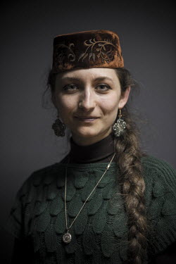 A portrait of a Tatar woman.  Tatars have lived in Crimea for centuries but in 1944 Stalin punished the entire tatar population for collaboration wth the German occupiers by deporting them to Uzbekist...