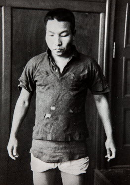 Copy of a photo of Iwao Hakamada (undated). Courtesy of Hideko Hakamada, his sister. Iwao Hakamada (b. 1936) was arrested in August 1966 at the age of 30 for the murder of a company president, Fujio H...