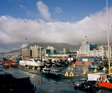 The dockside at Cape Town's port.