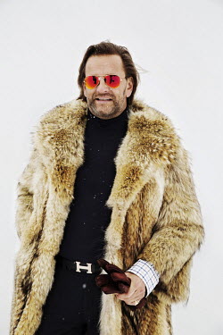 Edmond Fokker van Crayestein (51), from Amsterdam attending the 30th Polo on Snow World Cup.