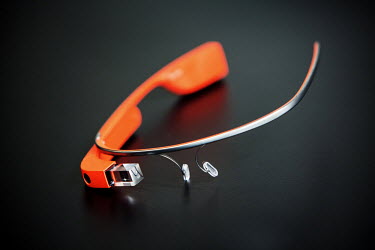 Google Glass, a wearable computer with an optical head-mounted display that is being developed by Google.