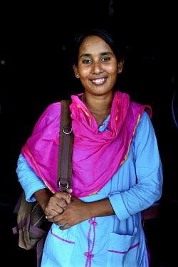 Info Lady Shathi at the start of the day. In rural Bangladesh the Info Ladies are bringing internet services to men and women who need information but don’t have the means to access the web. After t...