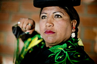 Carmen Rojas aka Llovana Huanapaco is 36 years old and has two children. She's a technical vocation teacher and one of the most famous of the Cholita Luchadores, wrestlers of native Aymara descent.