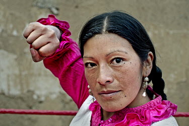 Cholita (wrestler of native Aymara descent) Yolanda La Amorosa (AKA Yolanda Veraluz) was one of the first women wrestlers in Bolivia. Her father was a wrestler, but refused to train her when she was a...