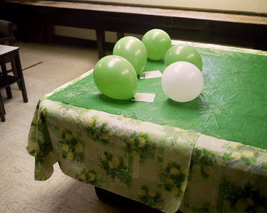 Balloons on a billiard table at the Elks Club, a fraternal order and social club founded in New York City in 1868.   The Panama Canal Zone is an area extending 8kms out, in each direction, from the wa...
