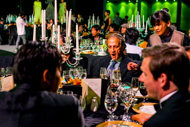 Diners at a function during Singapore Fashion Week 2013.