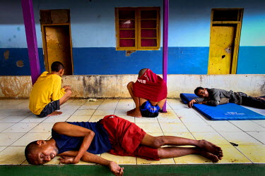 Patients in a psychiatric unit. Indonesia has a population of 240 million and only 500 psychiatrists. The resulting treatment gap leads many to rely on traditional herbal treatments and prayer to alle...