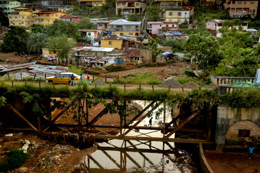 The Peace Bridge in central Freetown.