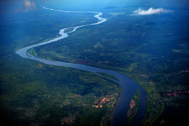 The Luvua River winds its way across northern Katanga Province. The Luvua is a major tributary of the upper Congo River.