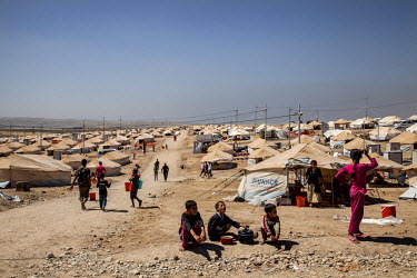 Internally displaced refugees at Khanke camp just outside Dohuk