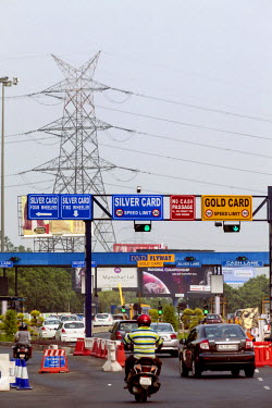 Signage on the private Noida Expressway and Toll Road.