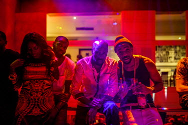 Revellers at the Spice Route night club on Victoria Island.