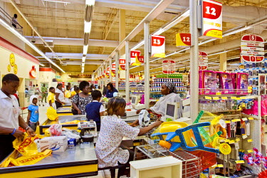 The checkouts at a Shoprite branch at The Palms Mall on the Lekki Peninsular.
