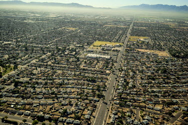 Maryvale a suburb of Phoenix, seen from the air.