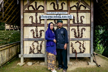 The Aba and his wife in the lower village Sinar Resmi.