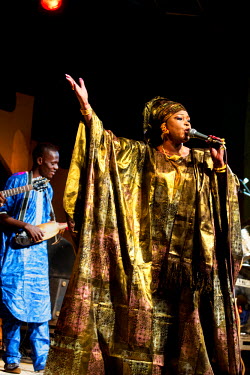 Bessekou Kouyate performing at the Festival sur le Niger.