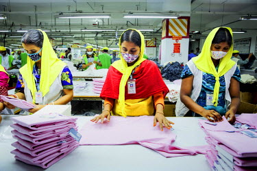 Textile workers at the Dulal Brothers Ltd garments factory.