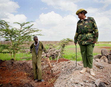 Carrie, a ranger with the Kenya Wildlife Service (KWS), out in the park checking that the animals are well and that any building work is going to plan (as seen here). She reckons she earns a good livi...