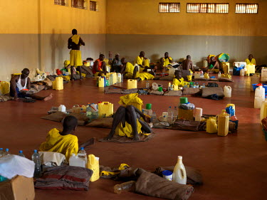 Inmates and their possessions in Nakasangola Prison. The high security facility is Uganda's newest prison, built in 2007 for 600 inmates, it houses 667 men and 22 women.