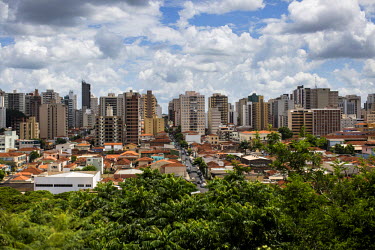 Downtown Ribeirao Preto which grapples with an exploding dengue outbreak overwhelming both public and private clinics.