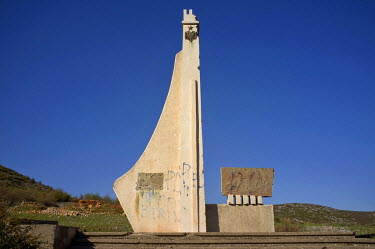 A communist-era monument to WWII partisans.