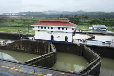 The original Miraflores lock. Construction work for the Panama Canal Expansion will allow ships specified as New Panimax, 320.04m (1,050ft) (l) x 33.54m (110ft) (w) x 12.56m (41.2ft) (d), to pass thro...