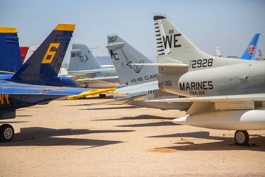 Planes parked at the Pima Air & Space Museum, the largest privately funded aviation and aerospace museum in the world and the third largest aviation museum in the U.S. Established on May 8, 1976, the...