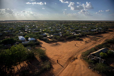 An aerial view of Dadaab refugee camp.