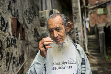 Jose Martin, 69, of Rocinha Sem Fronteiras, a community group from theRocinha favela, a working class hillside neighbourhood. Over 20 open sewage sites flow through the favela and into Sao Conrado bea...