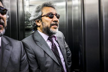 Can Dundar, the editor-in-chief of the national newspaper 'Cumhuriyet' (Republic), at the newspaper's building. Dundar was charged with treason and espionage after his newspaper ran a story exposing t...