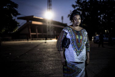 Aissatou Lamarana Barry outside the national stadium where she was raped by members of the security forces during the massacre of 28 September 2009.'I was raped behind the stadium. Since then I can't...
