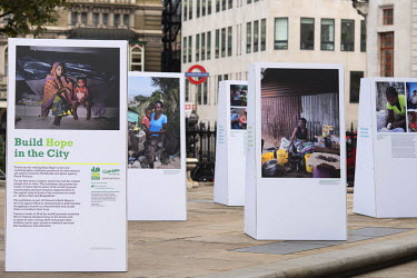 Build Hope In The City, an exhibition featuring images from Kenya, Haiti and Bangladesh, at St Martin in the Fields in London by Panos photographer Abbie Trayler-Smith in partnership with Concern Worl...