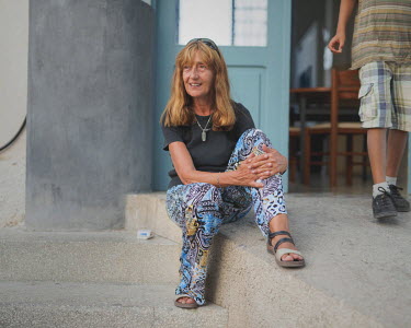 Matina Katsiveli (62), often called Mamma Matina, the founder and director of PIKPA, a refuge opened in January 2016 by the Leros Solidarity Network as a shelter for families and unaccompanied minors.