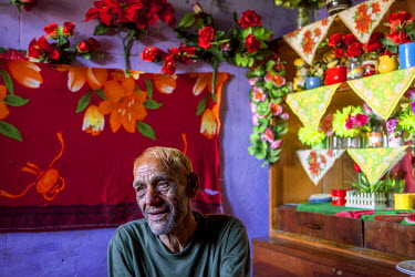 Stephan, nicknamed 'Longa', in his home in the Roma settlement located on 'Budulovska Street', a segregated community where around 800 people live. Stephan died in 2014.