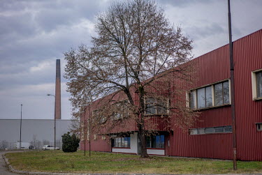Industrial units at Keretem, the former ceramic factory was used as a concentration camp for Bosniaks and Croats during the war.