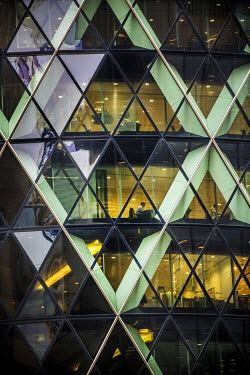 30 St Mary Axe (AKA The Gherkin) in the City of London.